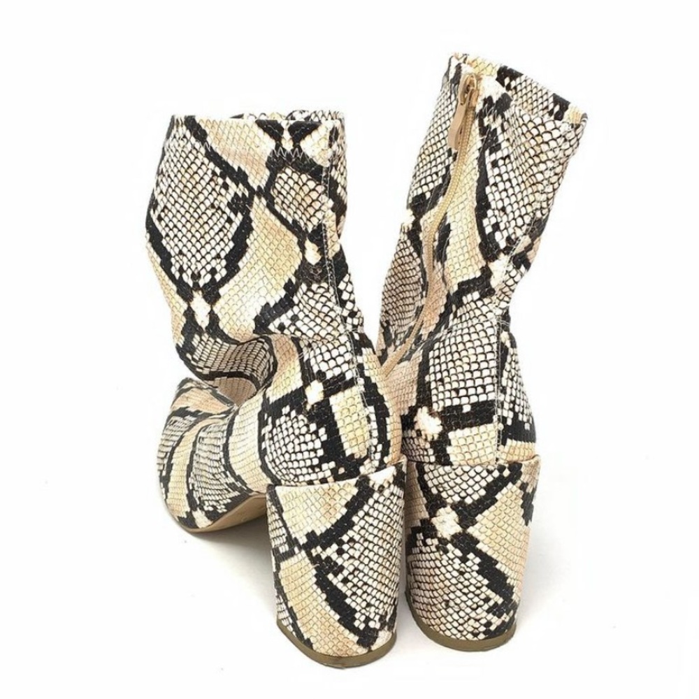 Snake Print Booties - Picture 5 of 5